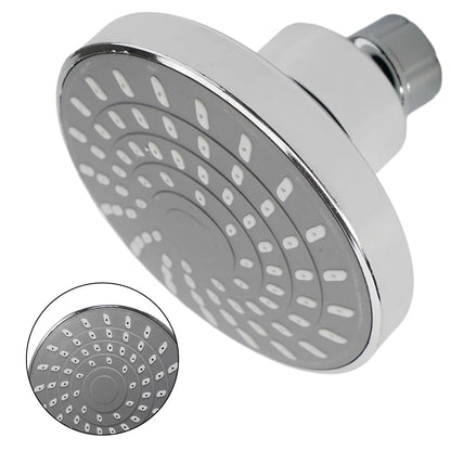 Shower Head Sprayer Adjustable Rainfall Wall-Mounted Chrome ABS Plastic High-Pressure Shower Heads Bathroom Fixture Accessories