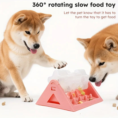 Interactive Dog Food Dispenser Toy - Puzzle Feeder with Leak-Proof Design, Slow-Feeding Design &amp; Durable PP Material for Dogs