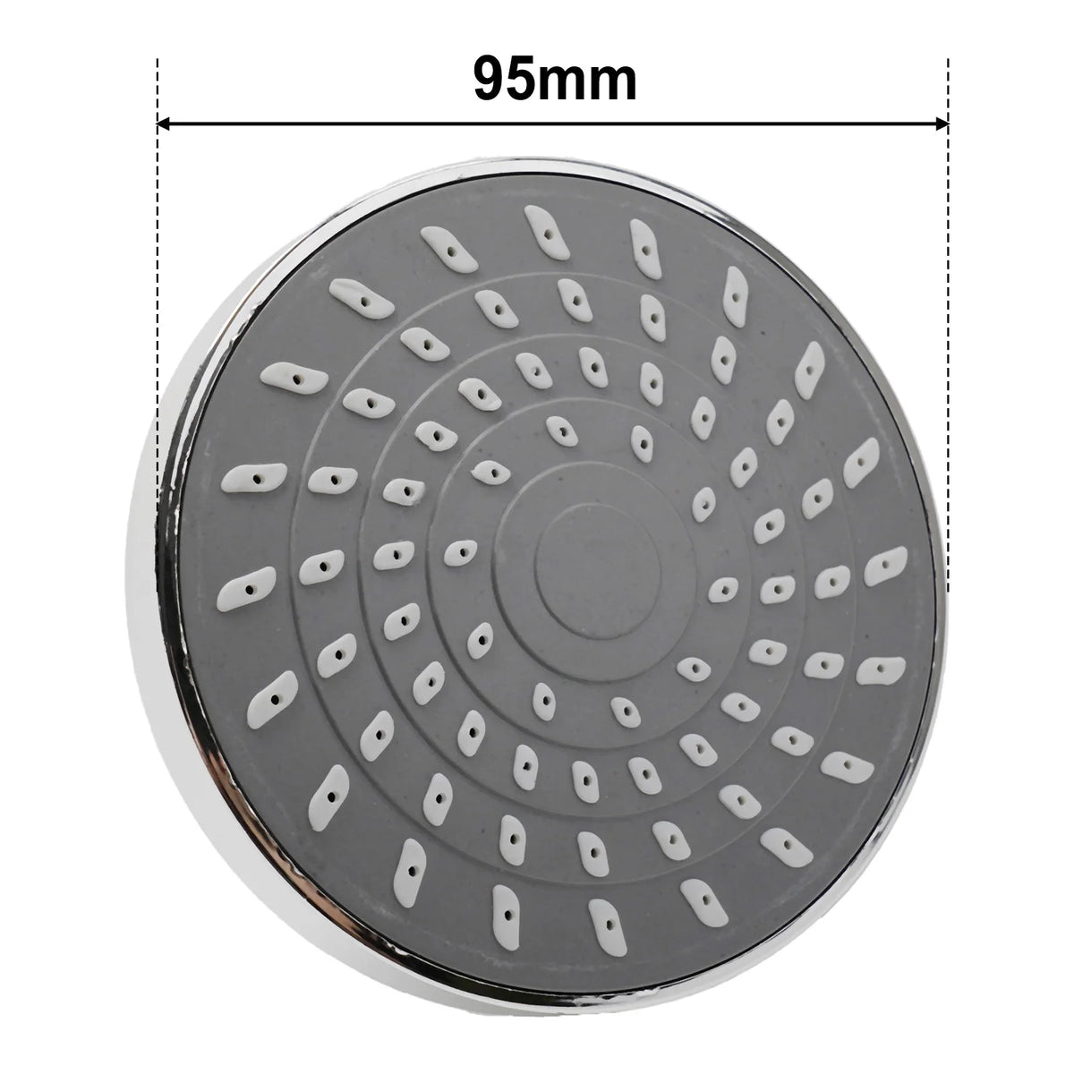 Shower Head Sprayer Adjustable Rainfall Wall-Mounted Chrome ABS Plastic High-Pressure Shower Heads Bathroom Fixture Accessories