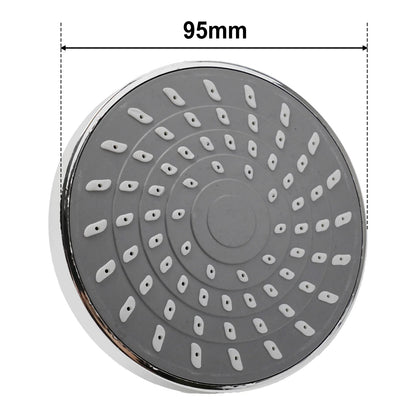 Shower Head Sprayer Adjustable Rainfall Wall-Mounted Chrome ABS Plastic High-Pressure Shower Heads Bathroom Fixture Accessories