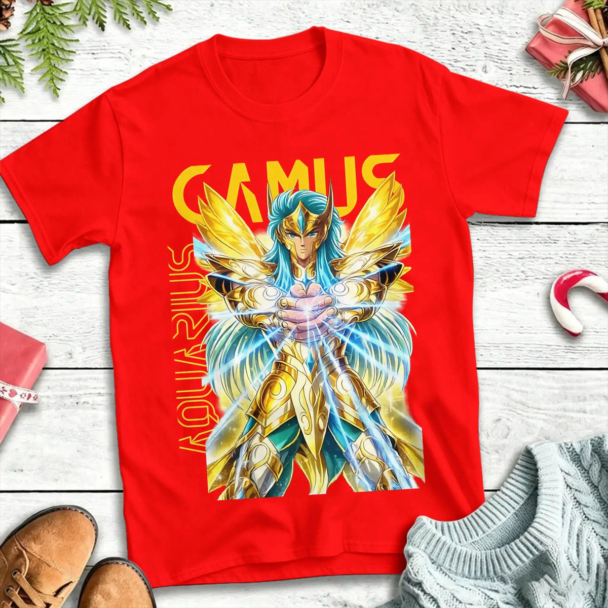 Oversized T Shirt Summer CAMUS KNIGHTS OF THE ZODIAC Fashion T-Shirts  Cotton Tee Shirt for Couple Y2K Funny Short Sleeve Tees