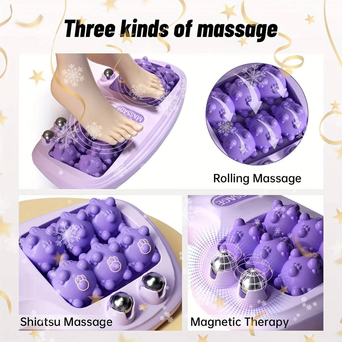 Foot Massage Roller, Finger Pressure Massage Tool, Used for Heel, Arch, Muscle Soreness, Relieving Foot Pain and Pressure