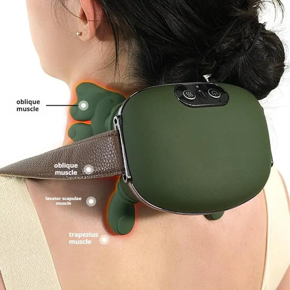 Shoulder Neck Massager Portable Heated Cervical Neck Massager for Pain Relief Muscle Relax Simulating Human Hands Neck Massager