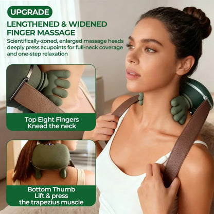 Shoulder Neck Massager Portable Heated Cervical Neck Massager for Pain Relief Muscle Relax Simulating Human Hands Neck Massager